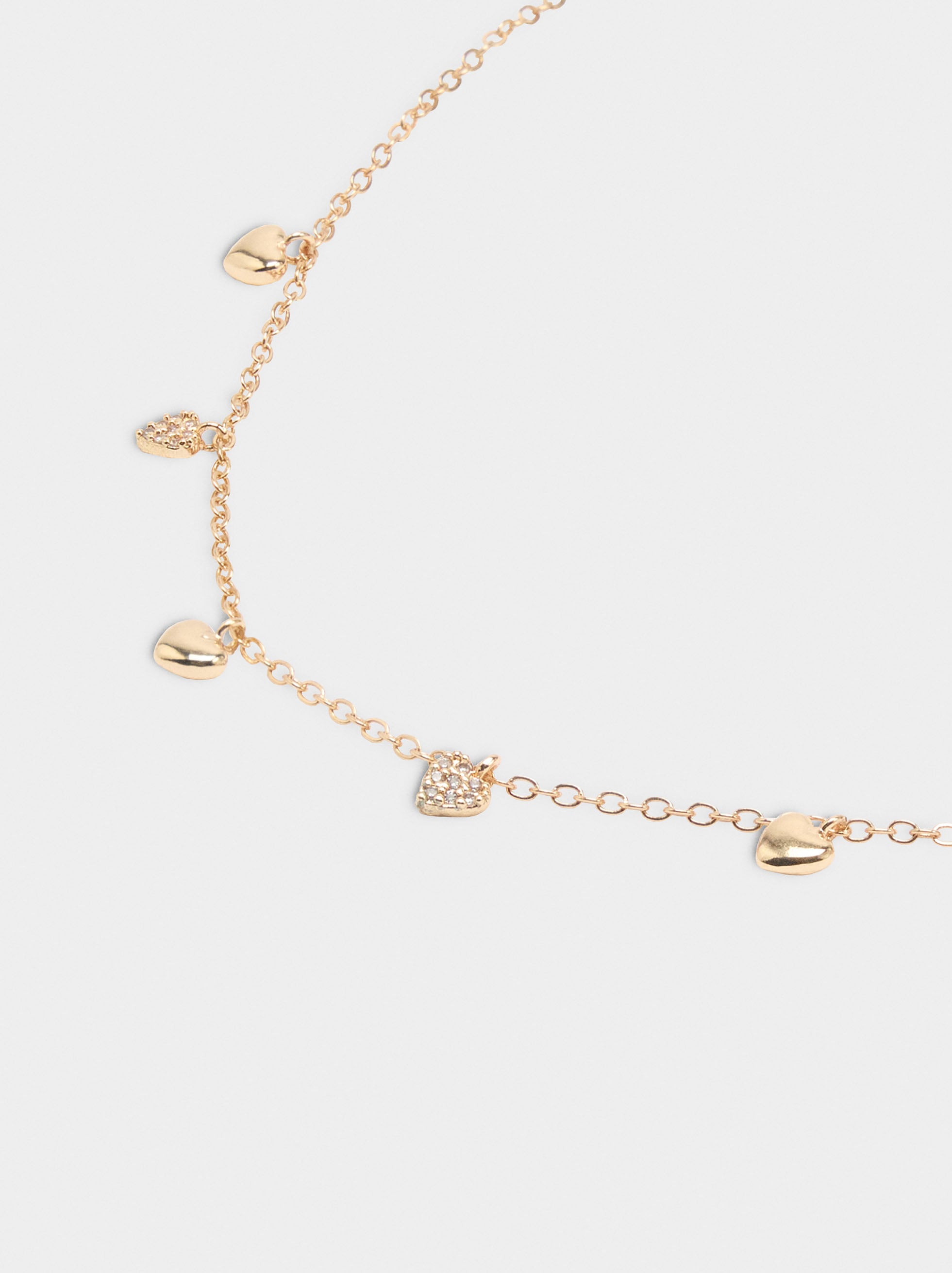 Pulsera Con Corazones Y Circonitas