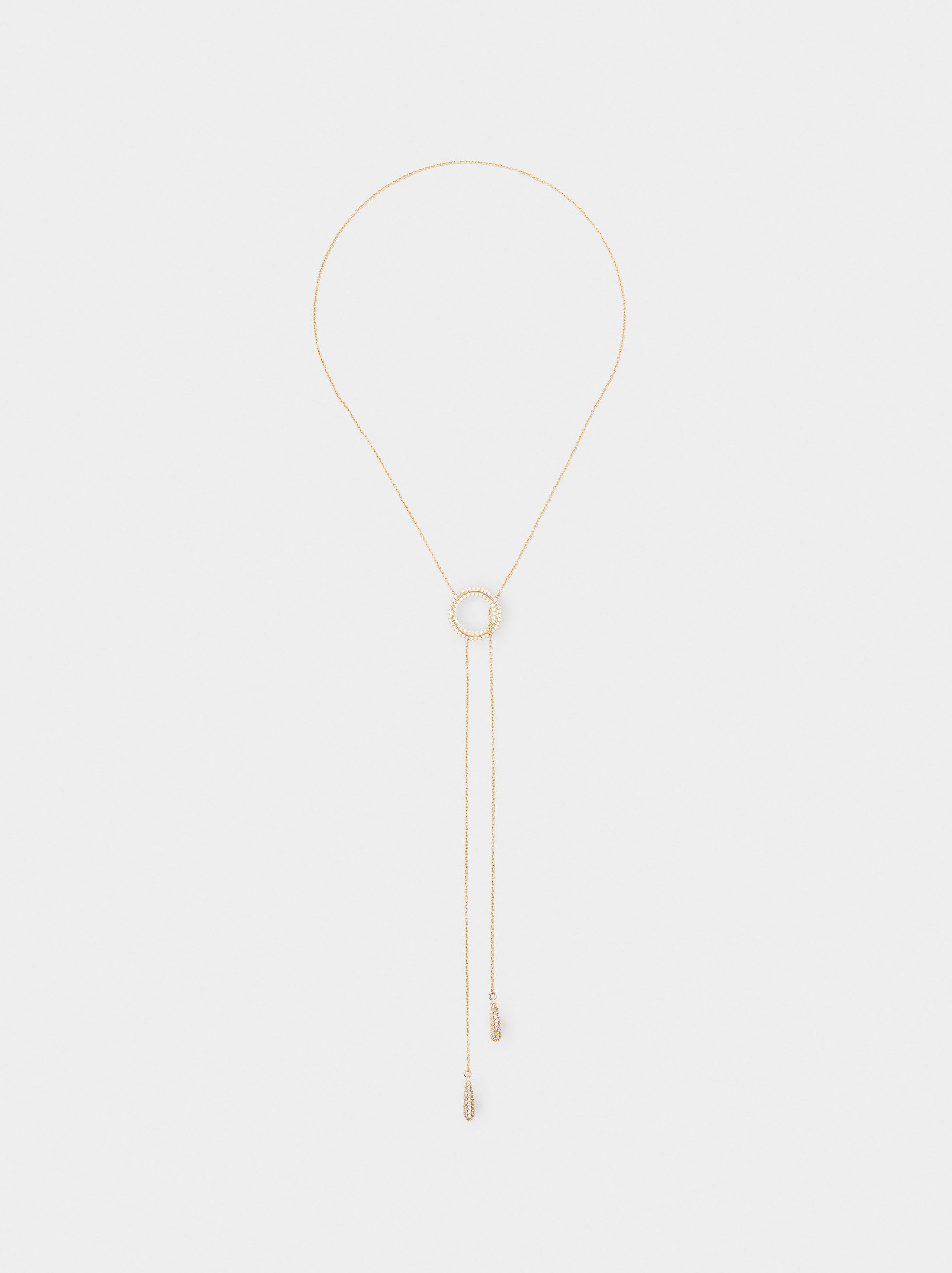 Collar Con Aro Y Circonitas
