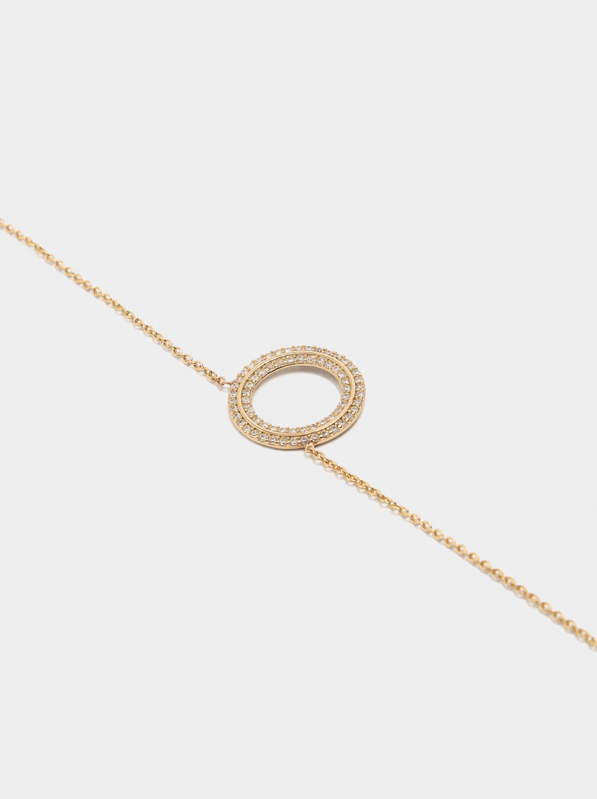 Collar Con Aro Y Circonitas