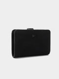 Cartera Lisa Con Textura Suave M