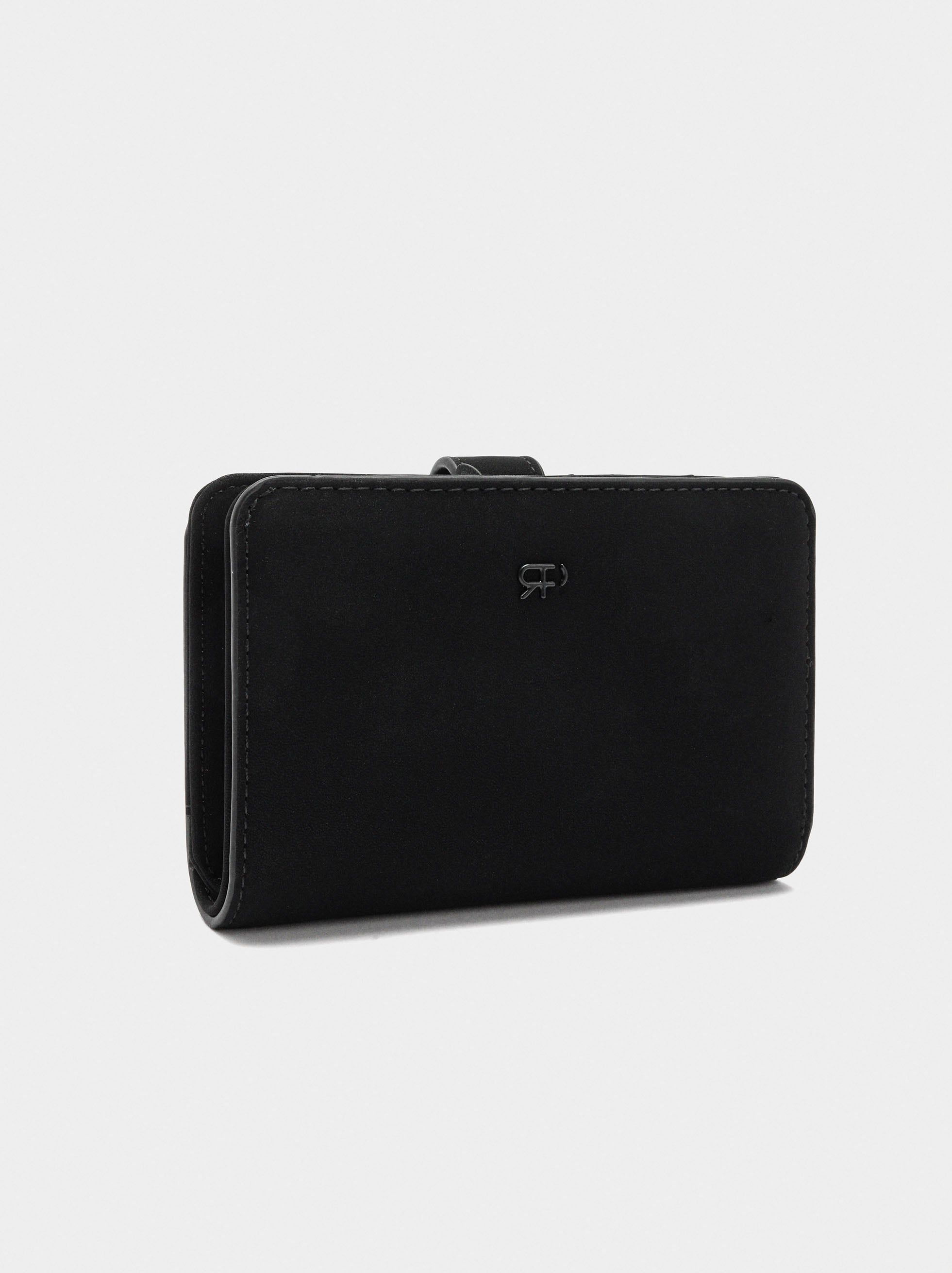 Cartera Lisa Con Textura Suave M