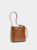 Bolso De Hombro Efecto Craquelado