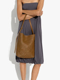 Bolso De Hombro Con Piel Trenzada