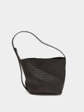 Bolso De Hombro Con Piel Trenzada