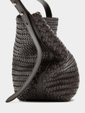 Bolso De Hombro Con Piel Trenzada