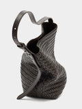 Bolso De Hombro Con Piel Trenzada