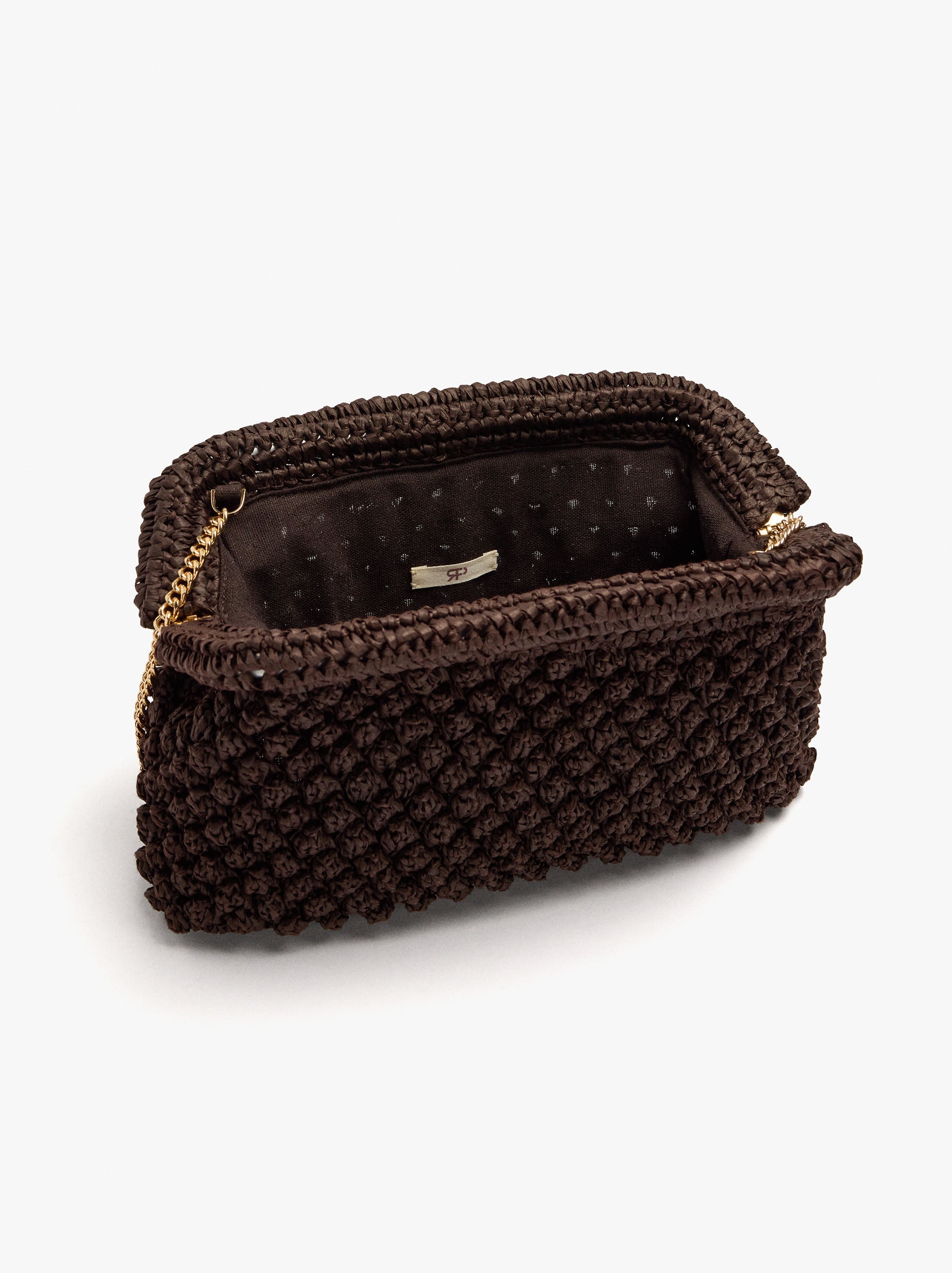 Bolso De Fiesta Efecto Rafia