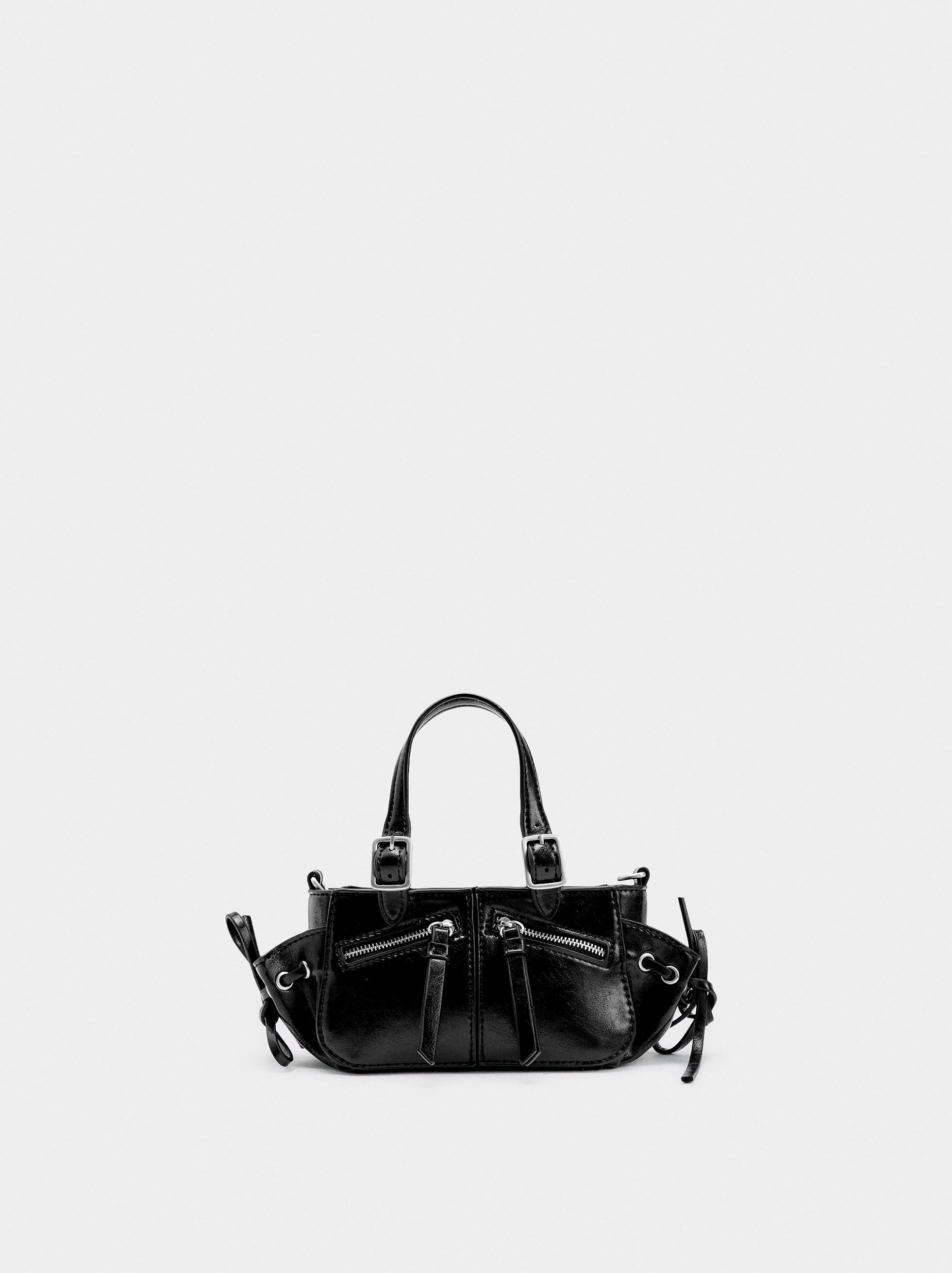 Mini Bolso De Mano Charolado