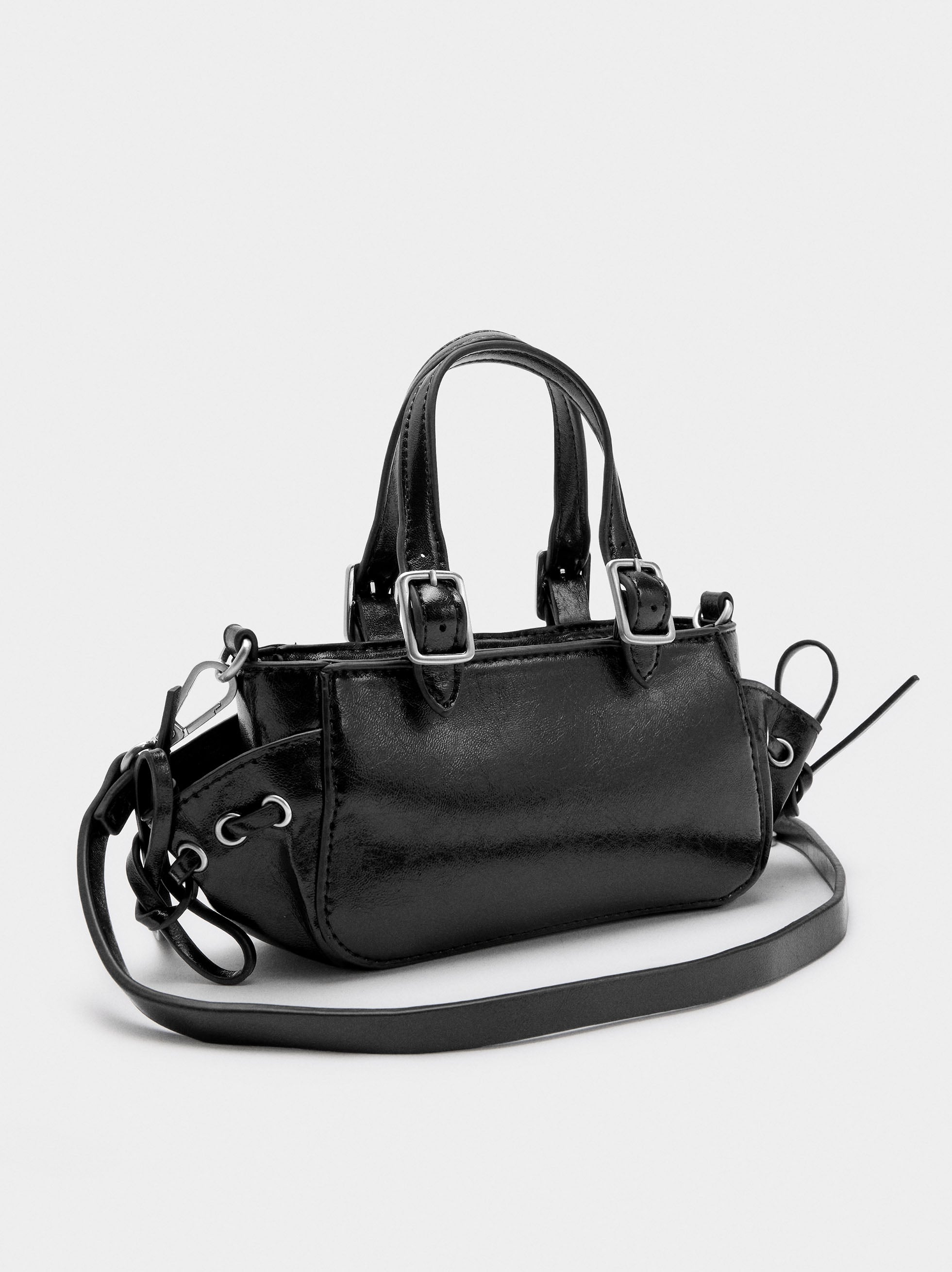 Mini Bolso De Mano Charolado