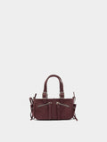 Mini Bolso De Mano Con Efecto Piel
