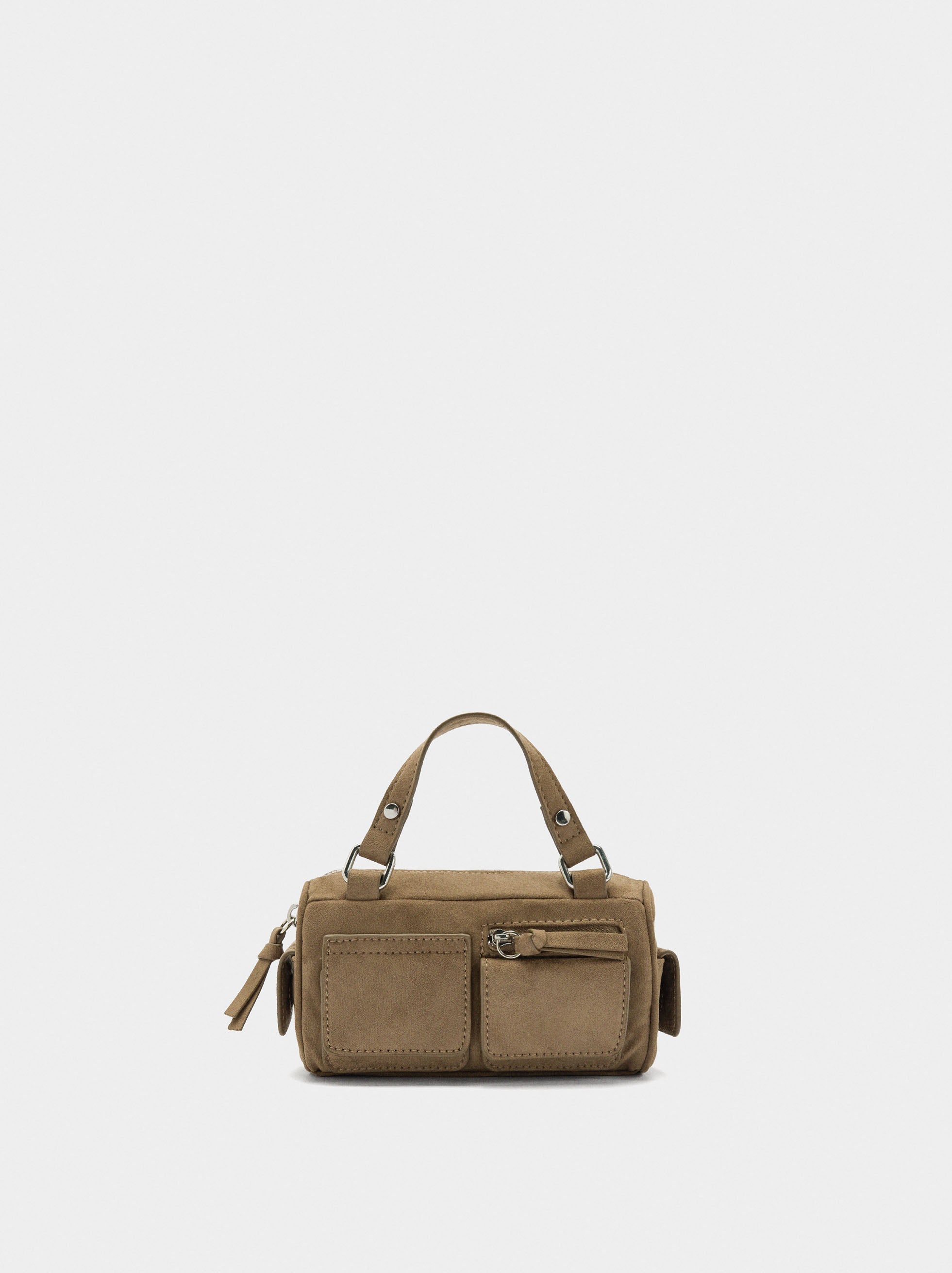 Mini Bolso De Mano Con Efecto Piel