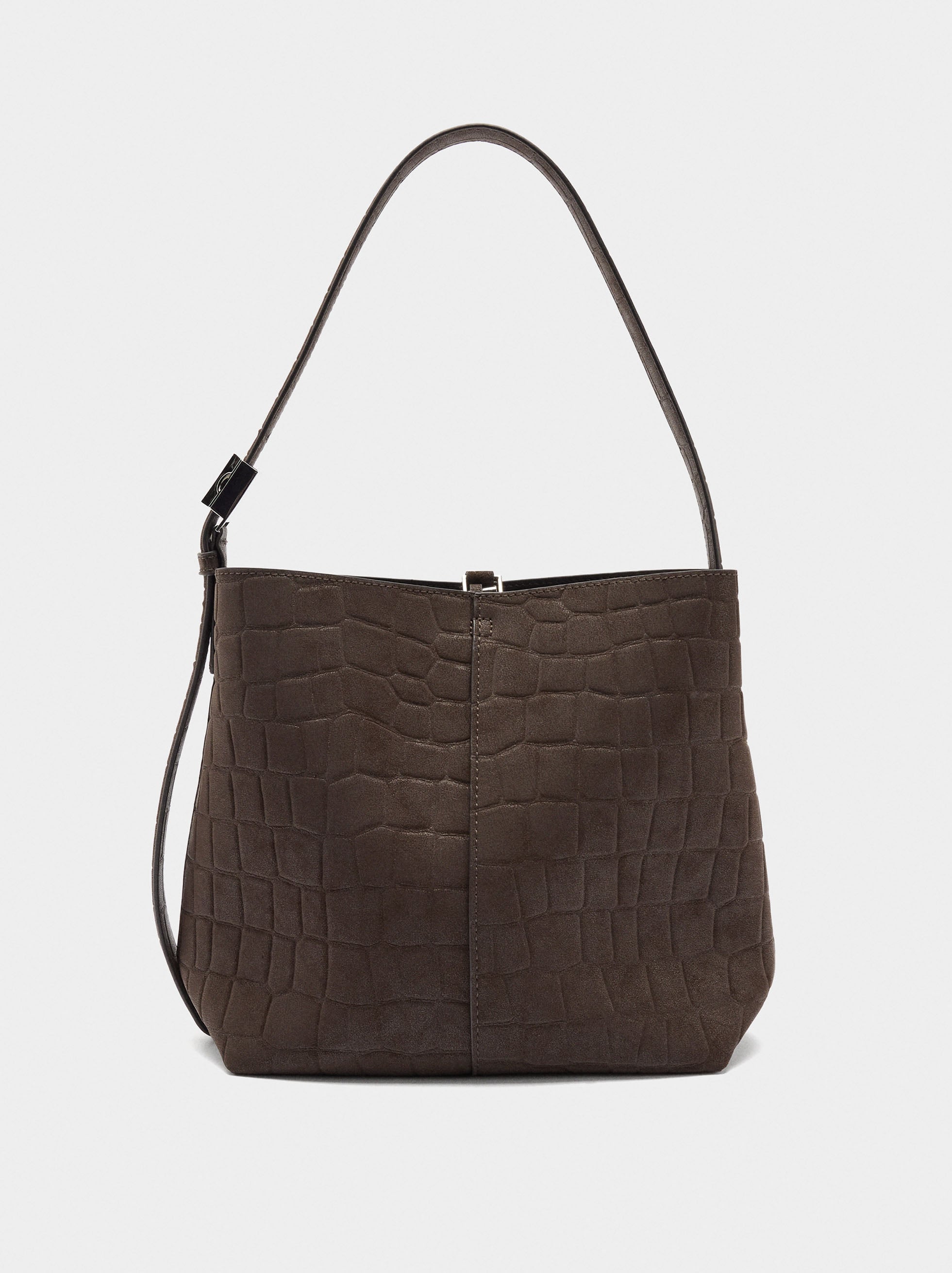 Bolso De Hombro Con Grabado Animal