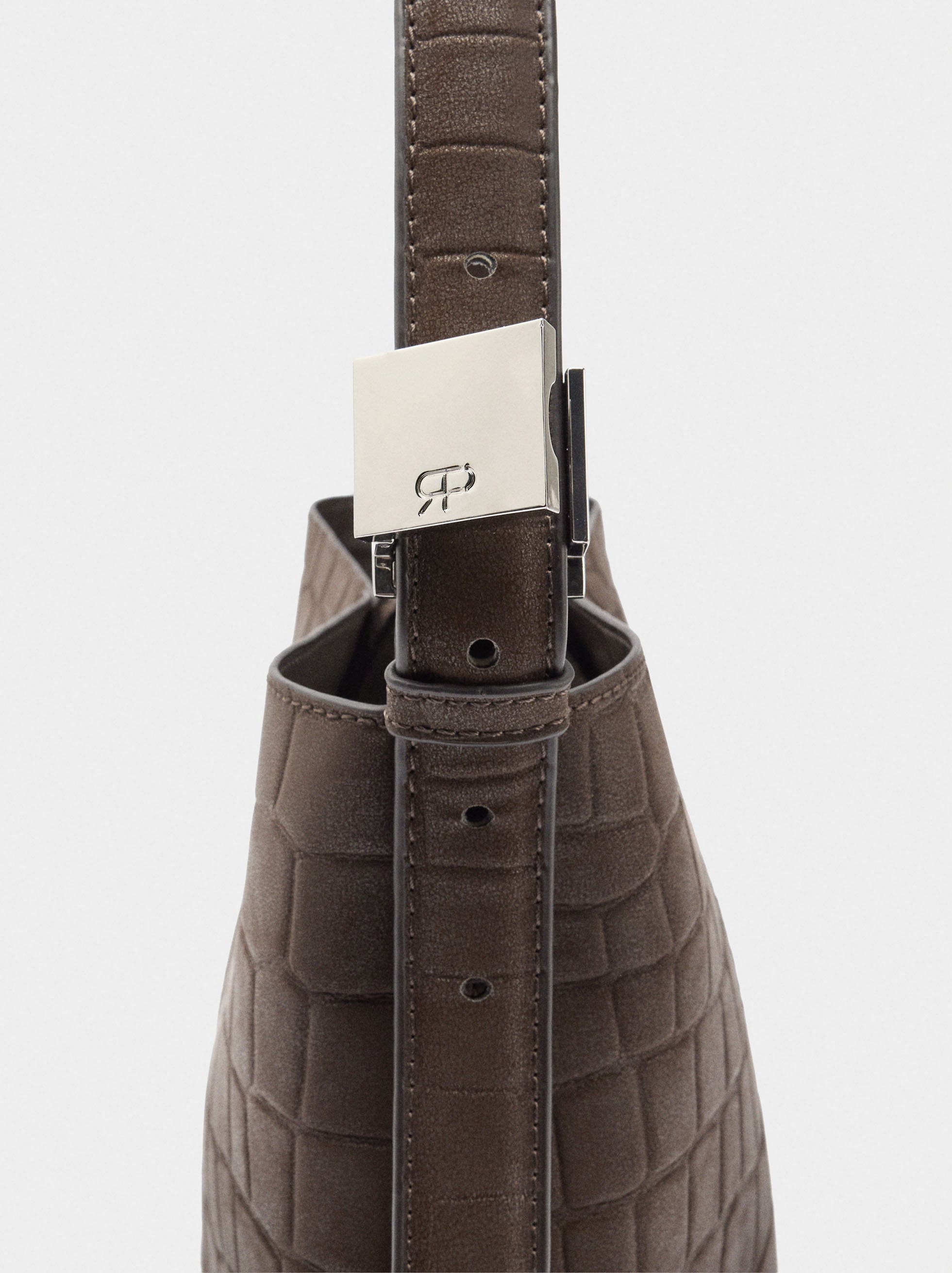 Bolso De Hombro Con Grabado Animal