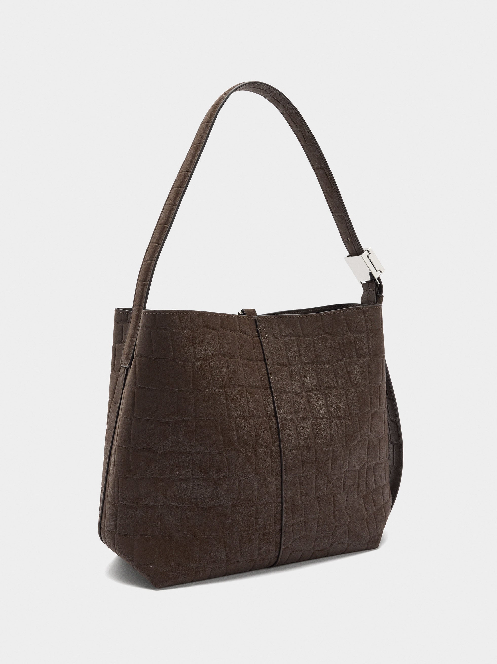 Bolso De Hombro Con Grabado Animal