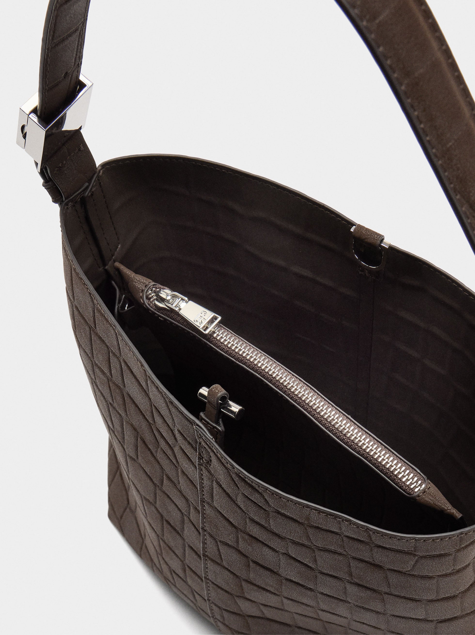 Bolso De Hombro Con Grabado Animal