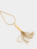 Collar Colgante De Flecos Metálicos
