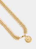 Collar Corto Ancho Con Medalla