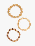 Set De Pulseras Elásticas Con Cuentas