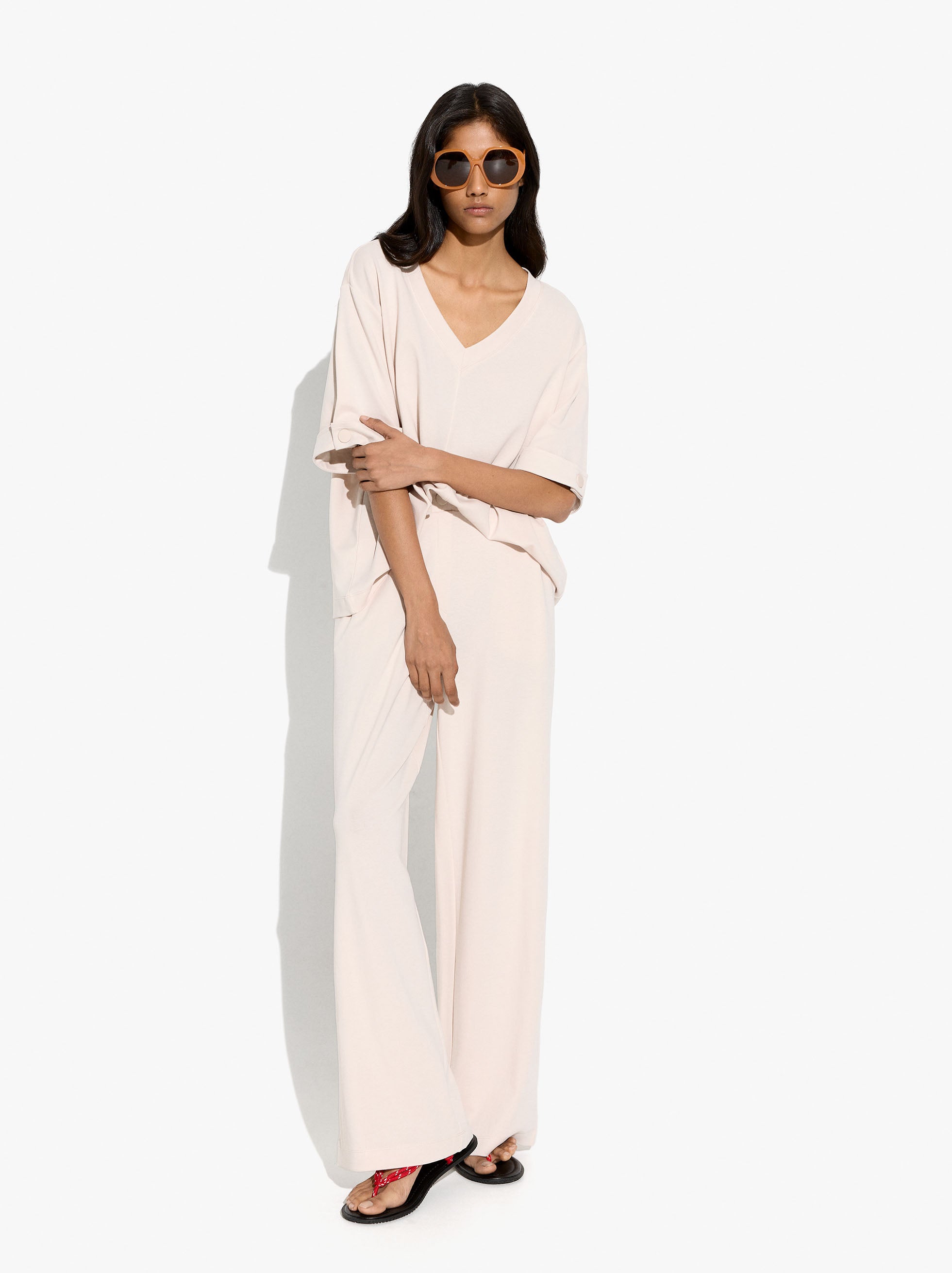 Pantalón Con Bolsillos Y Cintura Elástica