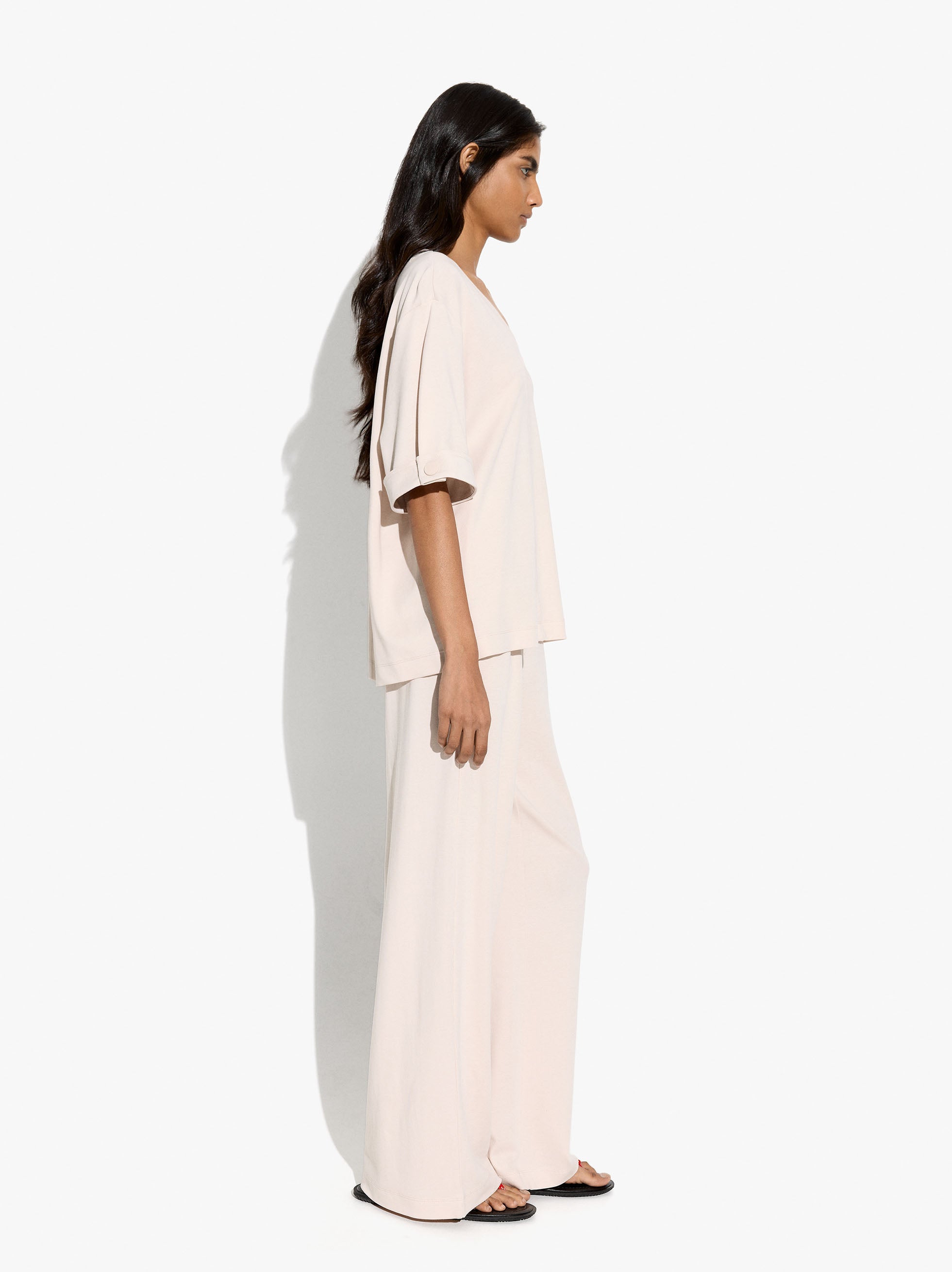 Pantalón Con Bolsillos Y Cintura Elástica