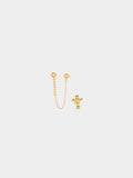 Set De Pendientes Con Circonitas - Plata De Ley 925