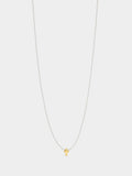 Collar Con Cruz Bicolor - Plata De Ley 925