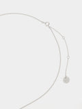 Collar Con Cruz Bicolor - Plata De Ley 925