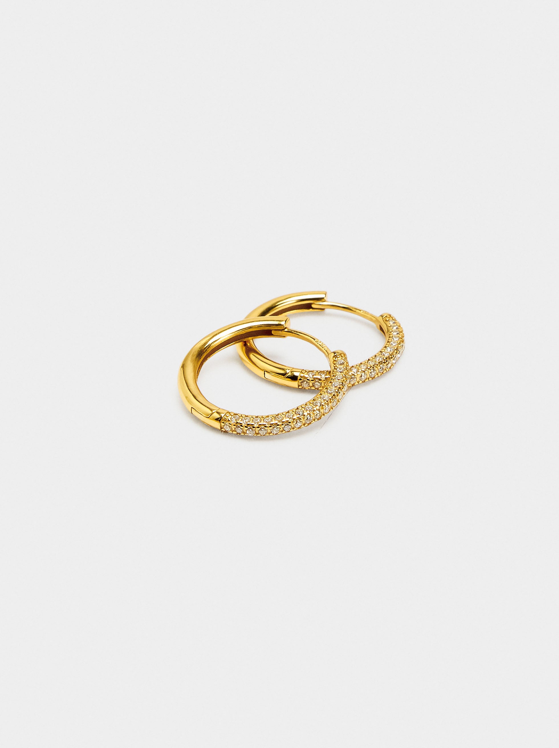 Aros Con Circonitas - Plata De Ley 925