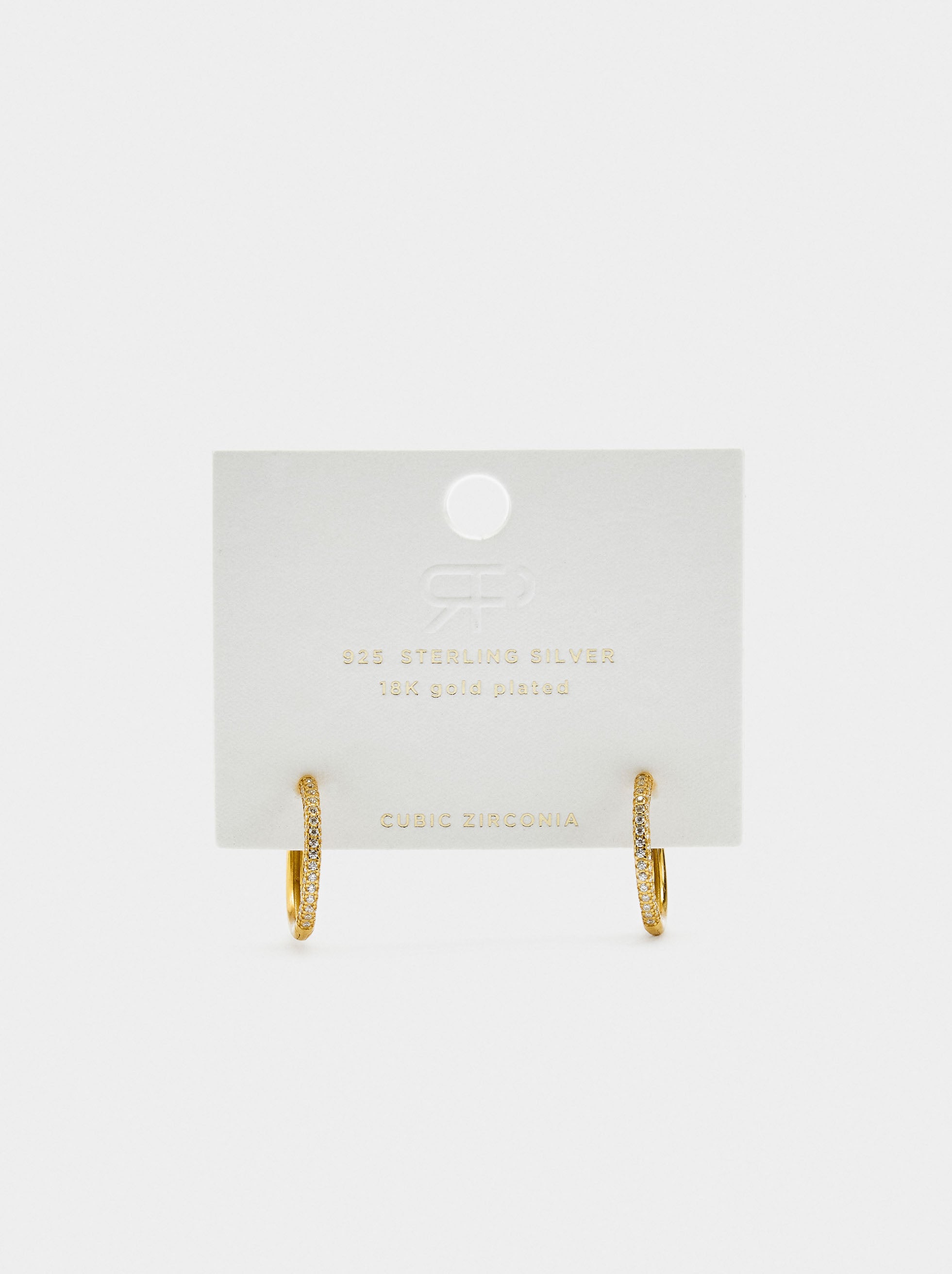 Aros Con Circonitas - Plata De Ley 925