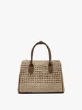 Bolso Tote Efecto Rafia Con Bandolera