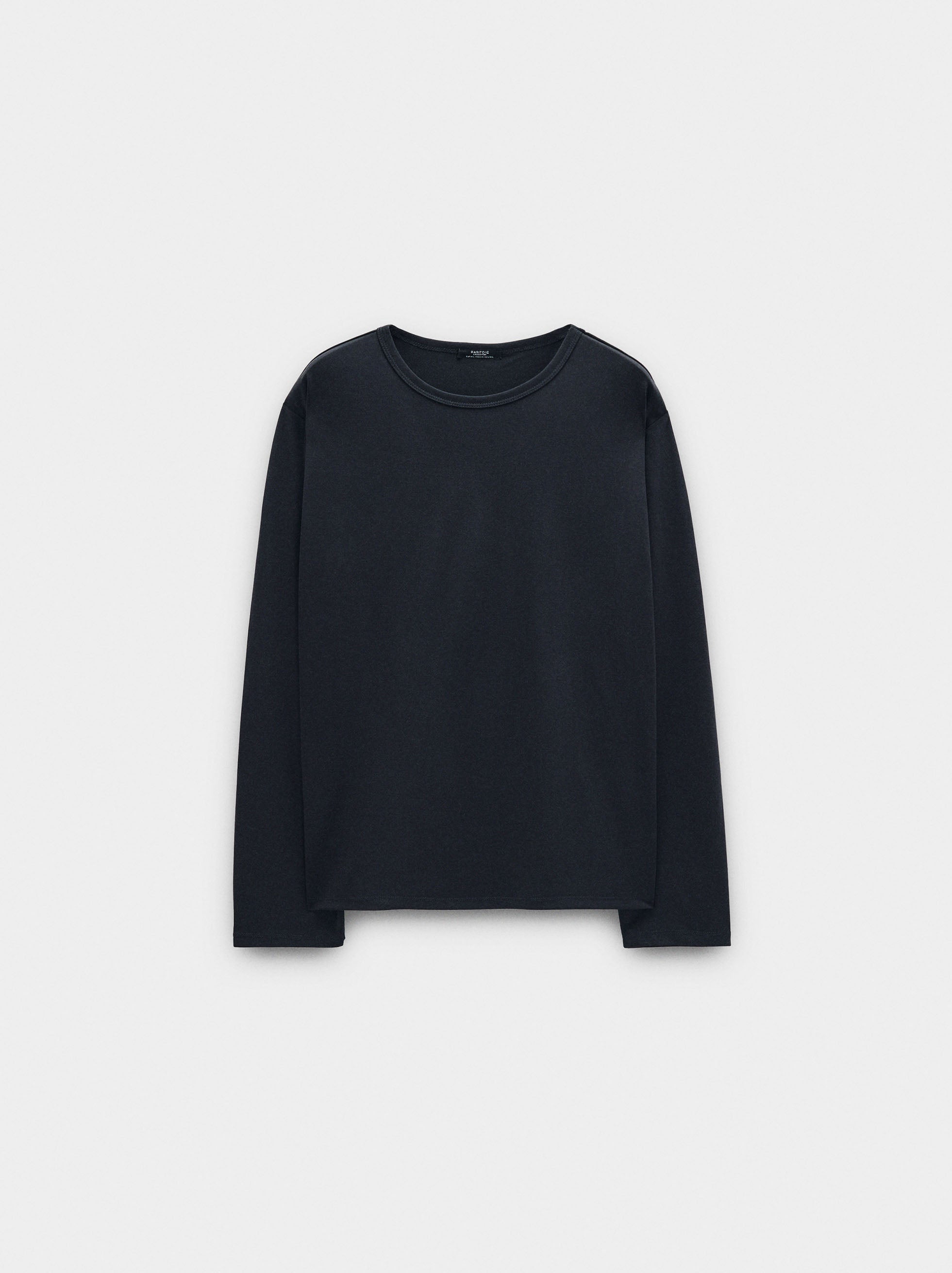 Camiseta Lisa De Manga Larga