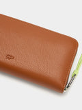 Cartera Con Textura Y Cierre De Cremallera