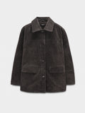 Chaqueta De Piel Con Botones
