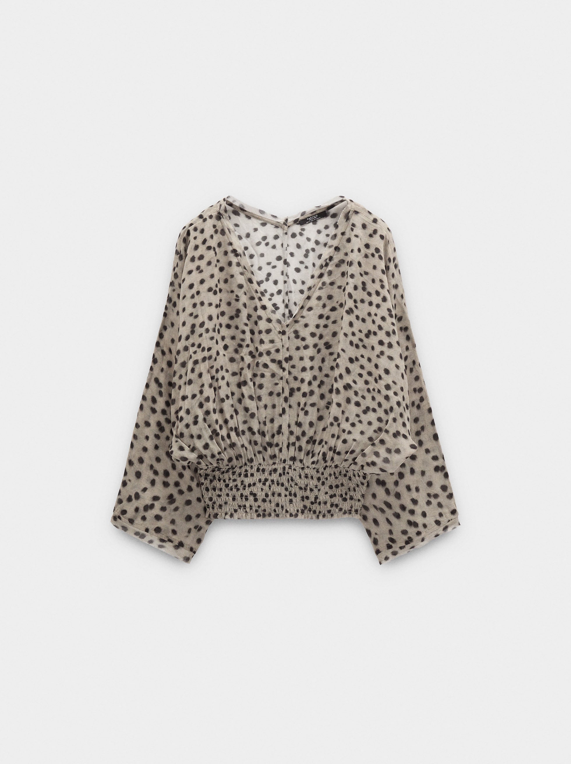 Blusa Fluida Con Elásticos