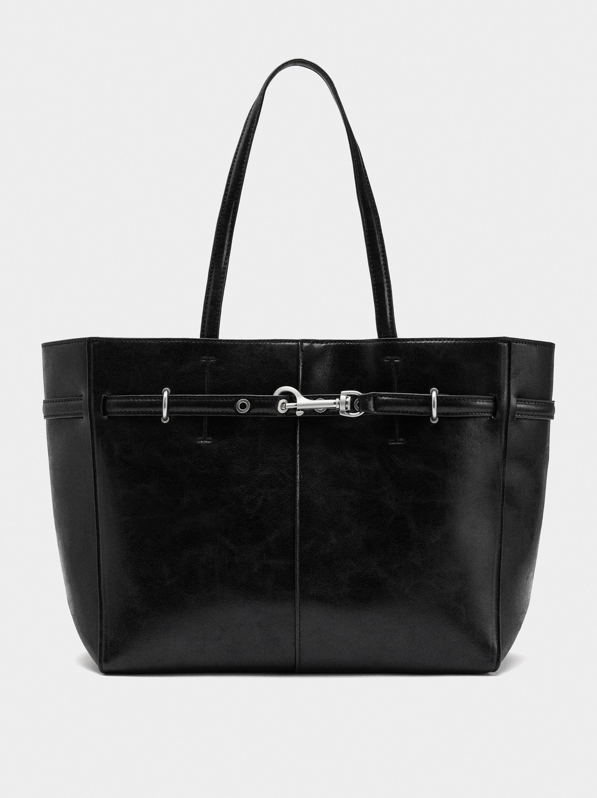 Bolso Shopper Cinturón Con Mosquetón