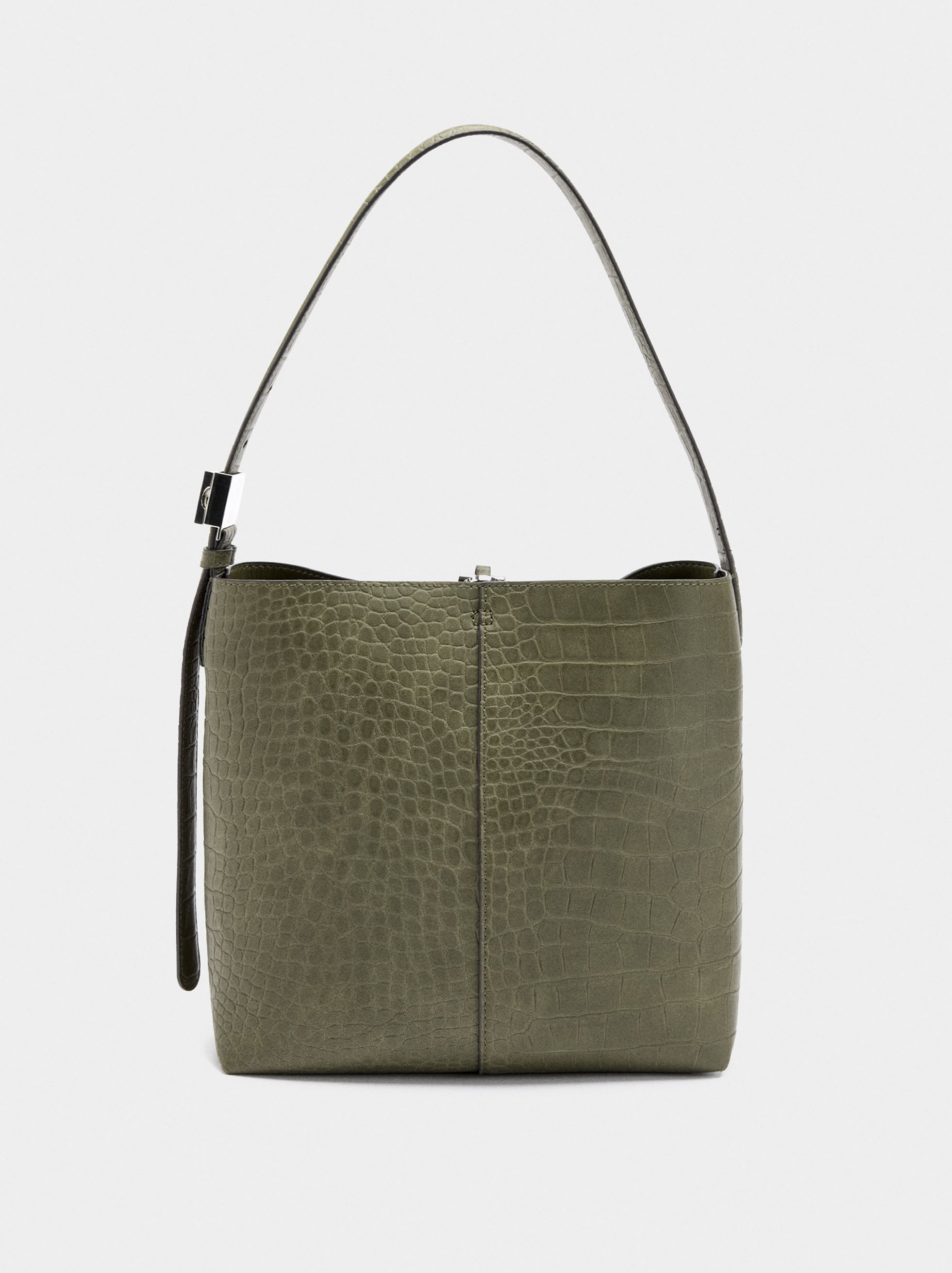 Bolso De Hombro Con Grabado Animal