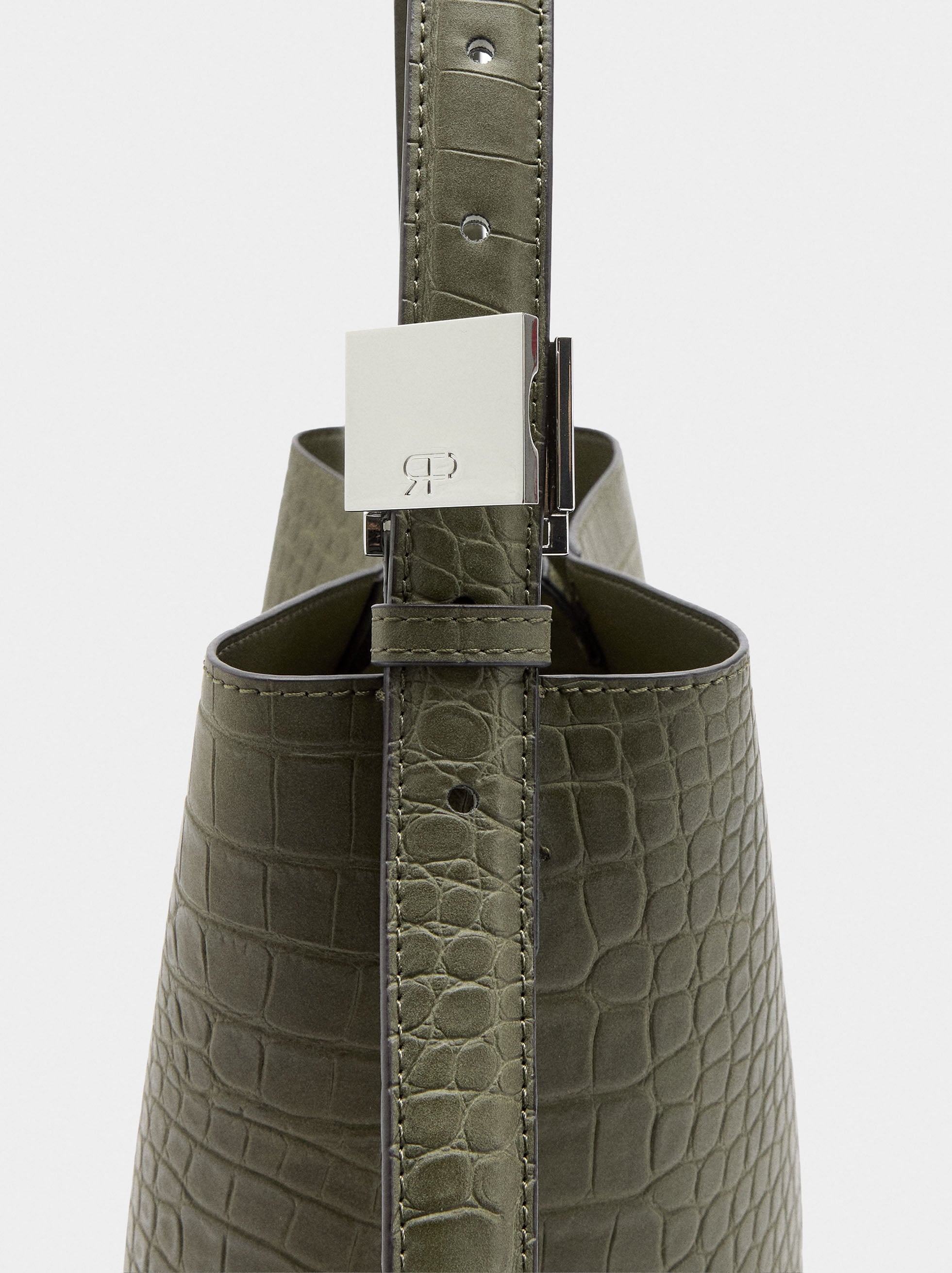 Bolso De Hombro Con Grabado Animal