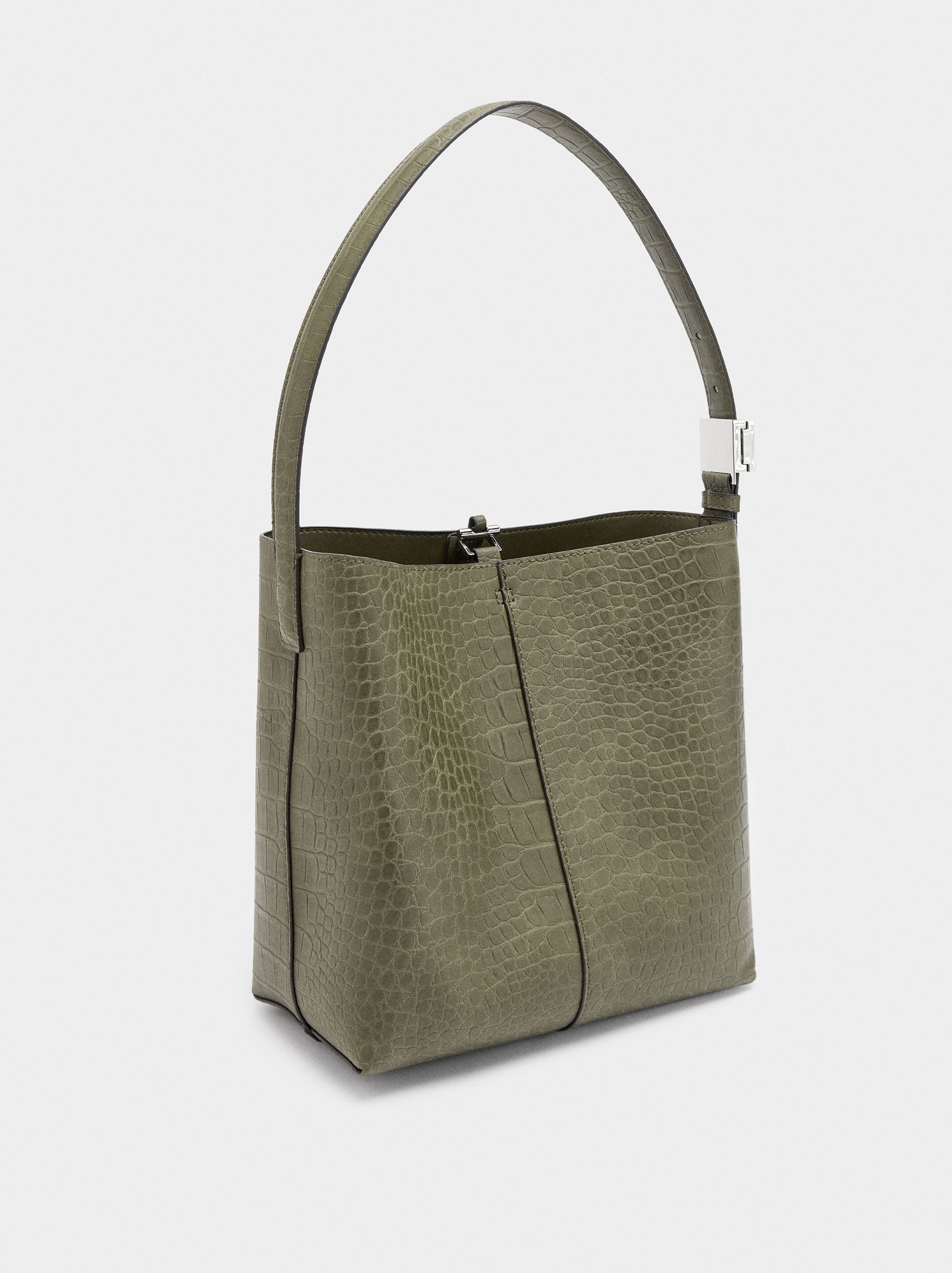 Bolso De Hombro Con Grabado Animal