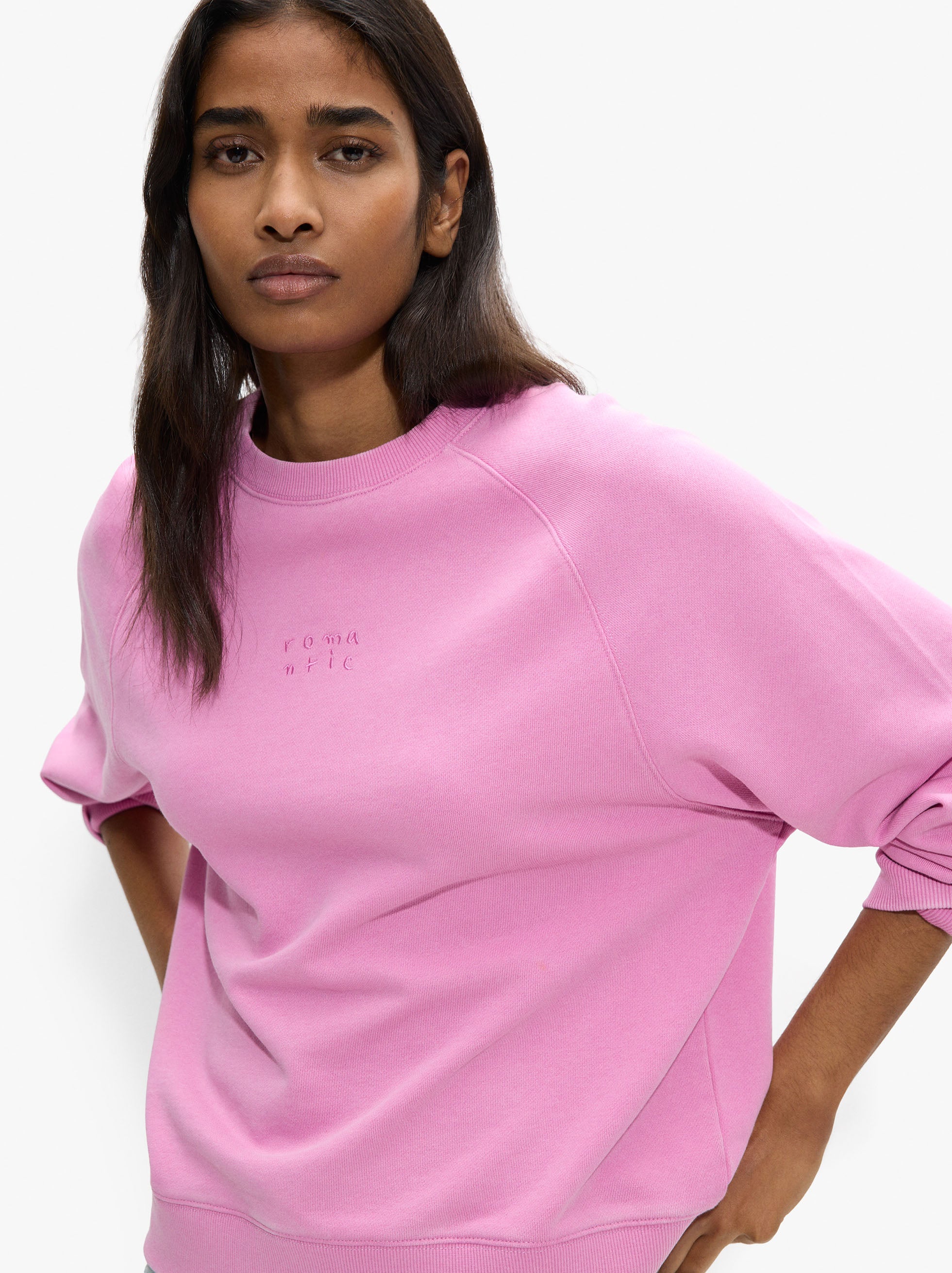 Sudadera De Algodón Con Bordado