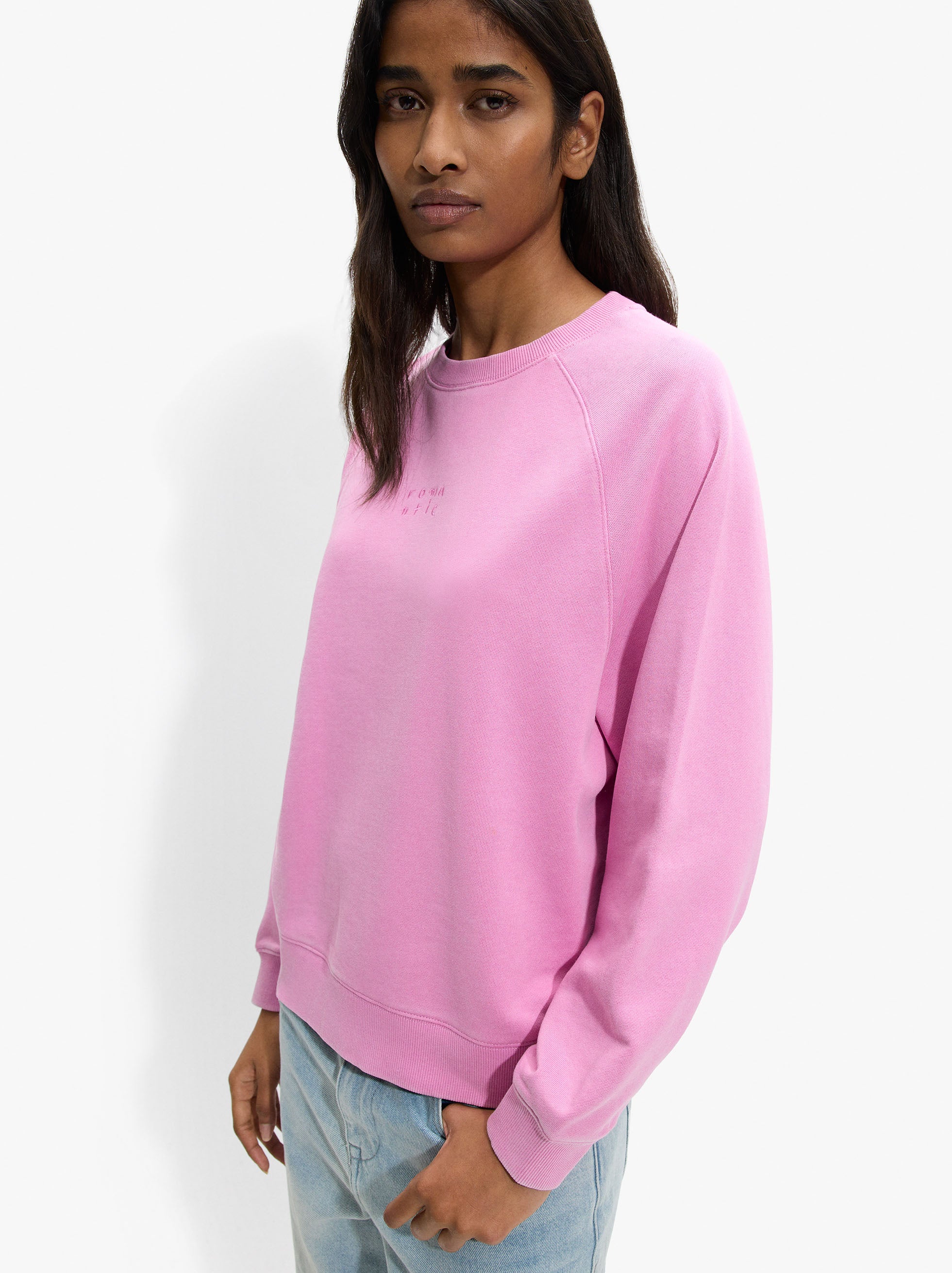 Sudadera De Algodón Con Bordado