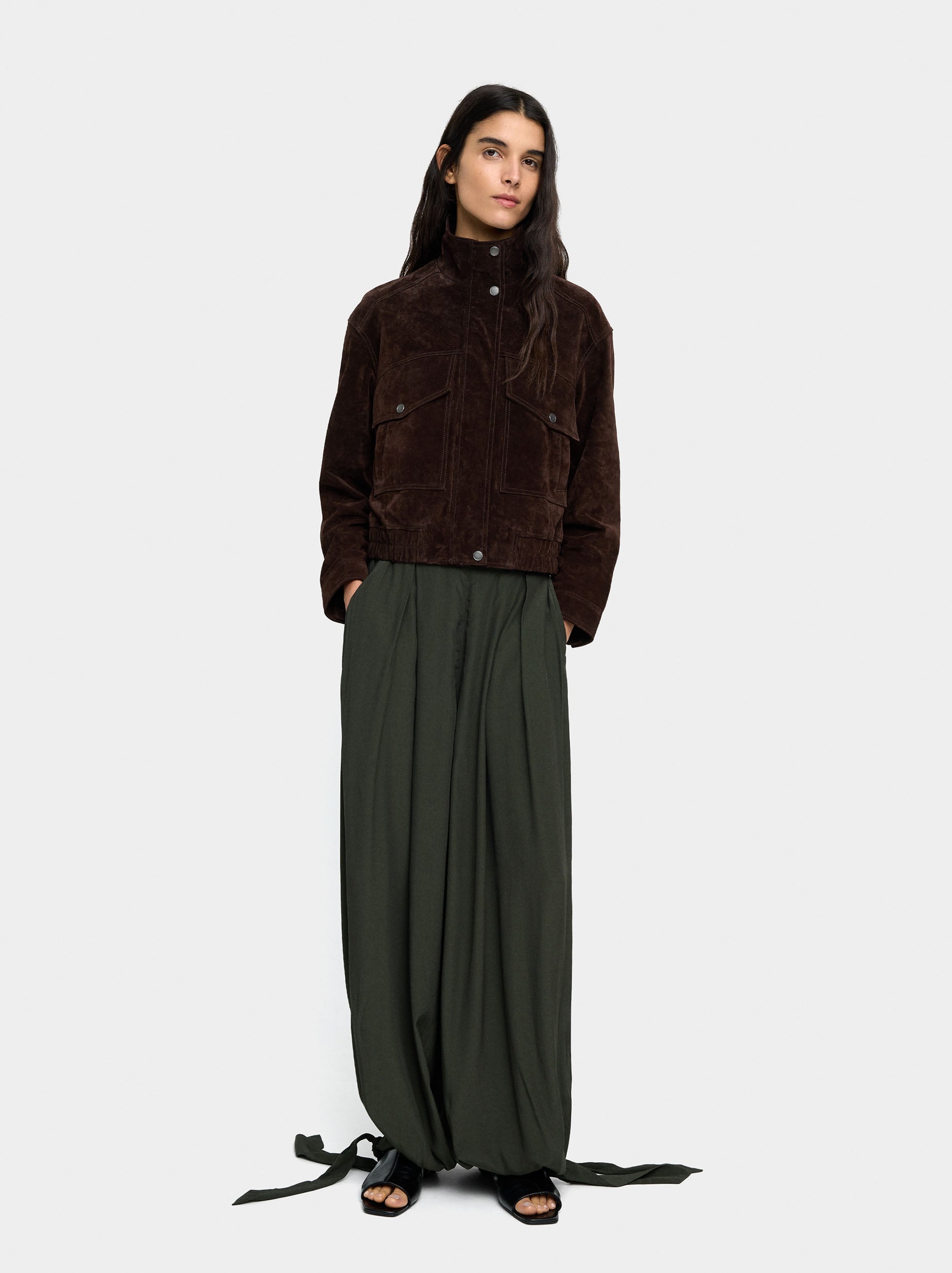 Pantalón Holgado Con Tiras