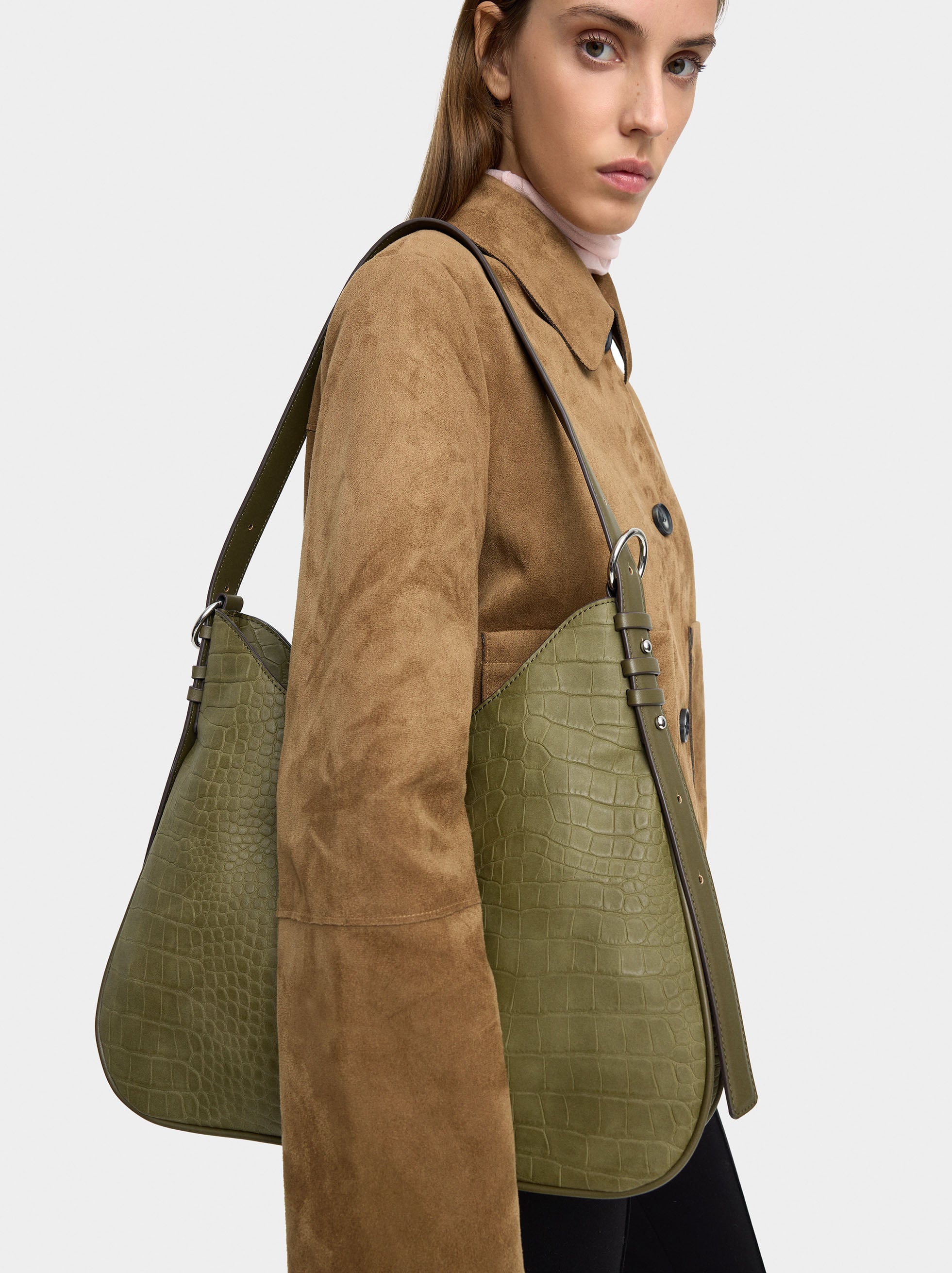 Bolso De Hombro Con Grabado Animal