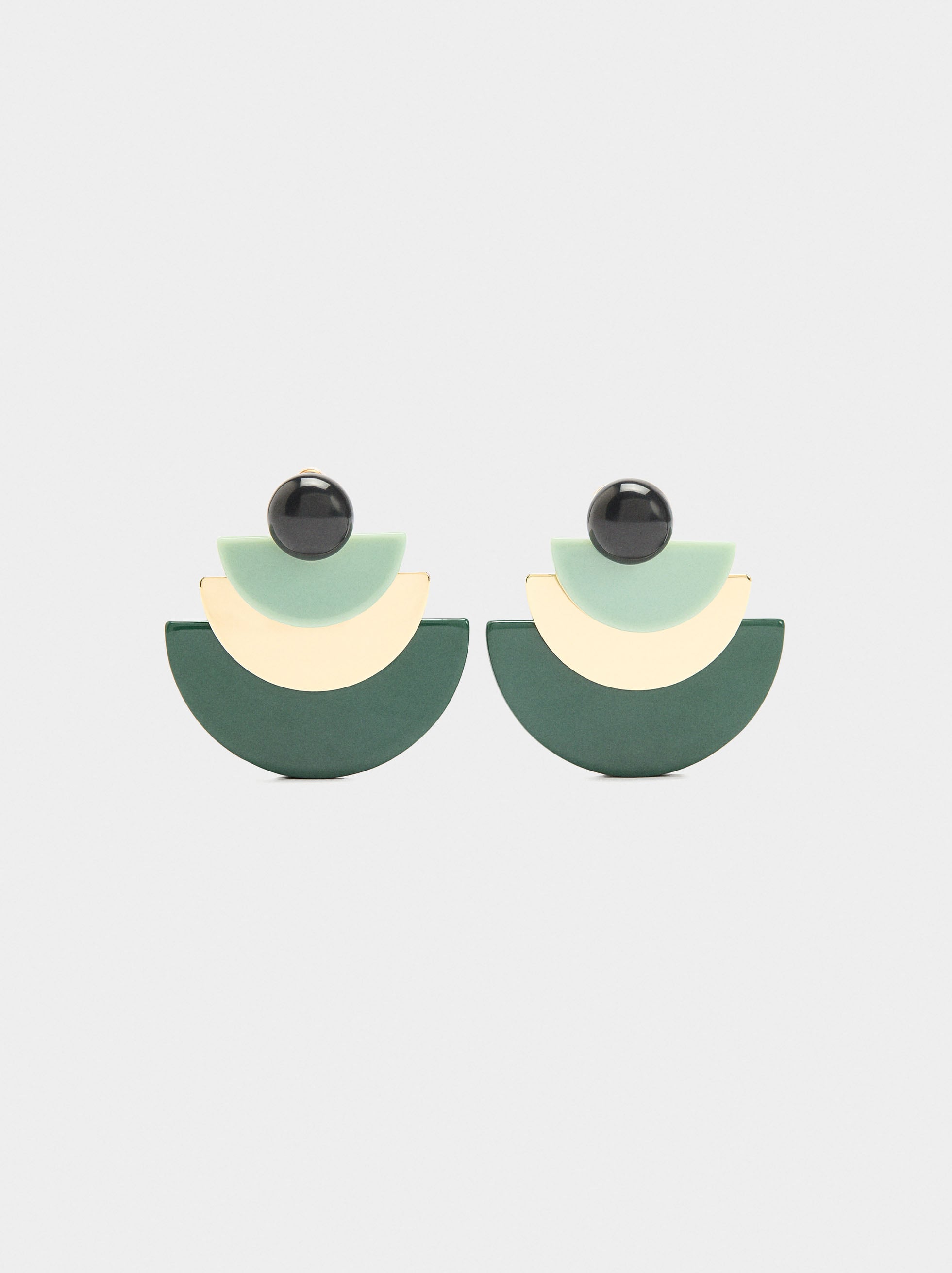 Pendientes Geométricos De Resina