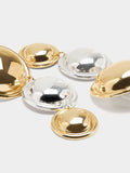 Pendientes Largos Con Círculos Bicolor