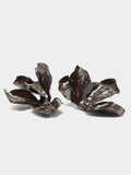 Pendientes Media Flor Con Relieve