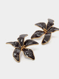 Pendientes Flor Con Esmalte