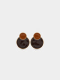 Pendientes Redondos Con Esmalte