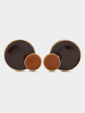 Pendientes Redondos Con Esmalte