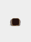 Anillo Cuadrado Con Esmalte
