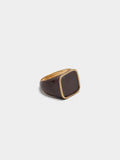 Anillo Cuadrado Con Esmalte